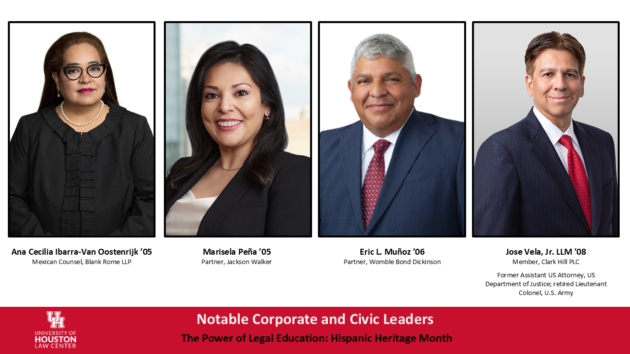 Notable corporate and civic leaders Marisela Peña, Ana Cecilia Ibarra-Van Oostenrijk, Eric L. Muñoz and Jose Vela Jr.
