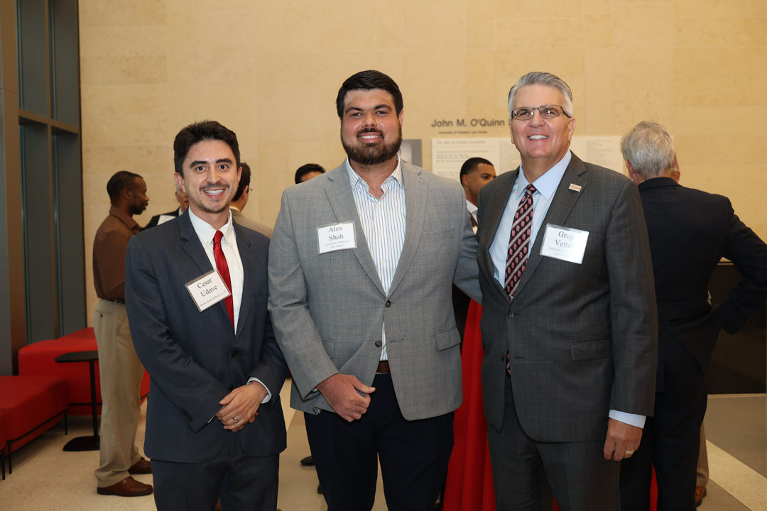 Cesar Udave, Alex Shah, and Greg R. Vetter at the IPIL Advisory Council Dinner reception