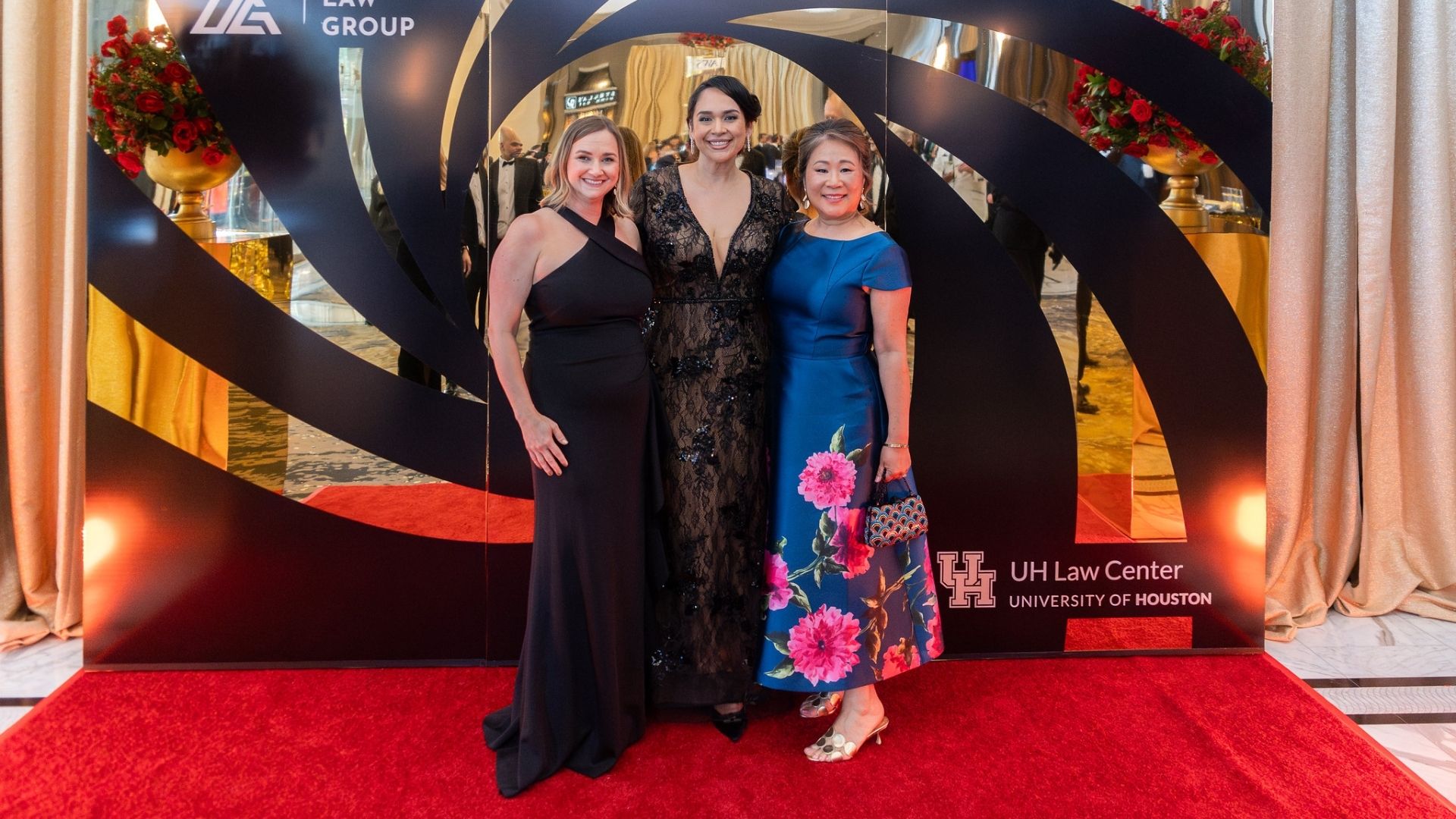 Staci Wilson, Natalie Alfaro Gonzalez and Judge Yvonne Ho at the 2026 UH Law Gala.