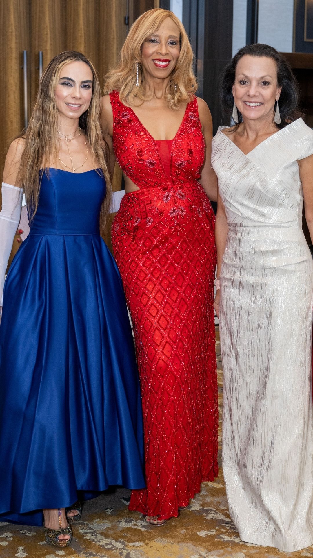 Letitia Leal, Sondra Tennessee and Dona Cornell at the 2026 UH Law Gala.